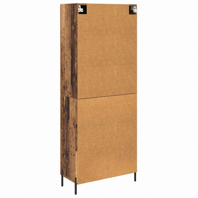 Highboard 2 pcs Stare drewno Materiał drewnopochodny