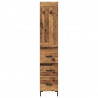 Highboard z szufladą Stare drewno 34,5 x 34 x 180 cm