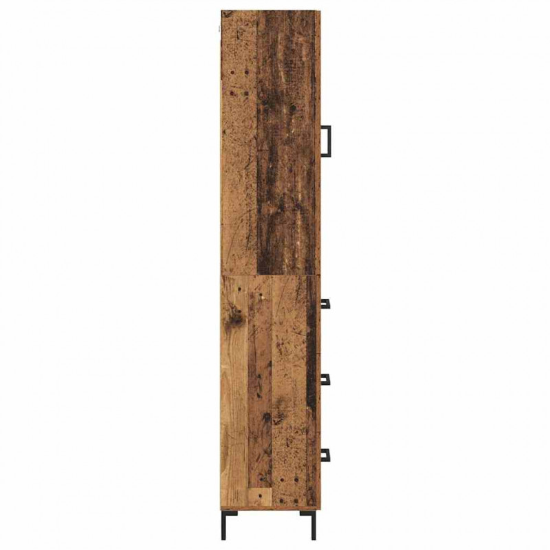 Highboard z szufladą Stare drewno 34,5 x 34 x 180 cm