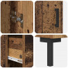 Highboard z szufladą Stare drewno 34,5 x 34 x 180 cm