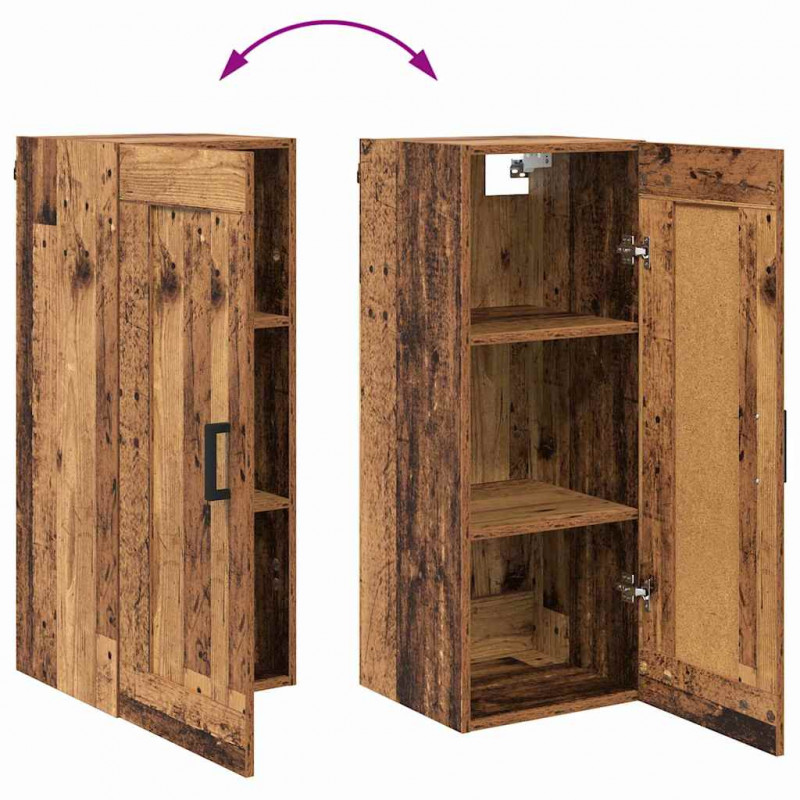 Highboard z szufladą Stare drewno 34,5 x 34 x 180 cm