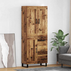 Highboard z szufladą Stare drewno 69,5 x 34 x 180 cm