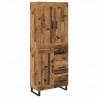 Highboard z szufladą Stare drewno 69,5 x 34 x 180 cm