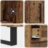 Highboard z szufladą Stare drewno 69,5 x 34 x 180 cm