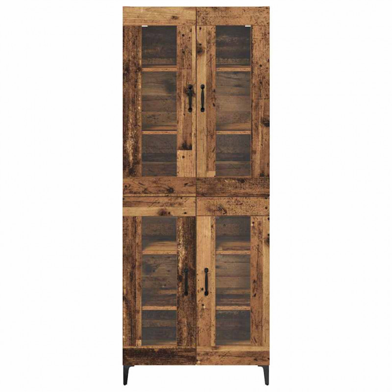 Highboard Montowane na ścianie Stare drewno 69,5 x 34 x 180 cm