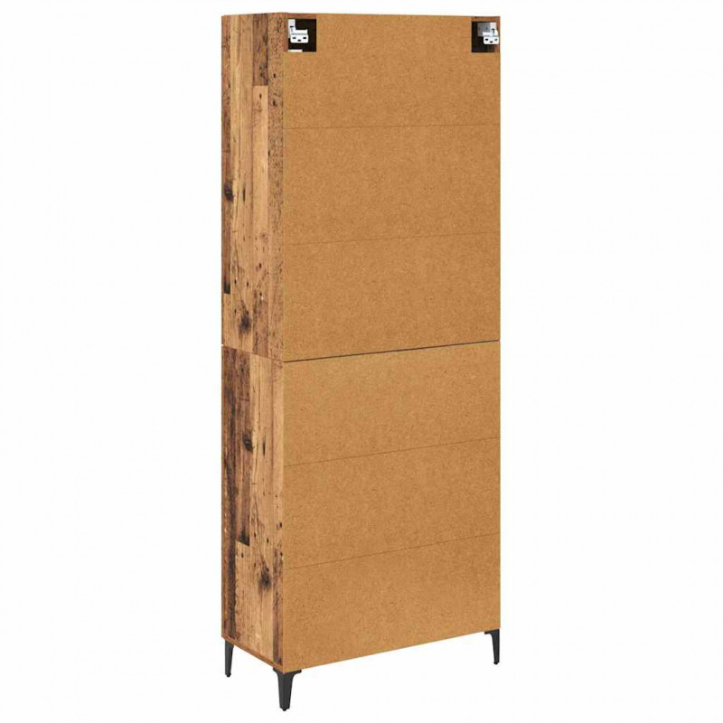 Highboard Montowane na ścianie Stare drewno 69,5 x 34 x 180 cm
