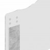 Ramka łóżka Betonowy 90 x 200 cm Lite drewno sosnowe