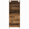 Highboard z szufladą 2 pcs Stare drewno Materiał drewnopochodny