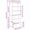 Highboard z szufladą 2 pcs Stare drewno Materiał drewnopochodny