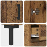 Highboard z szufladą Stare drewno 69,5 x 34 x 180 cm