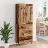 Highboard z szufladą Stare drewno 69,5 x 34 x 180 cm