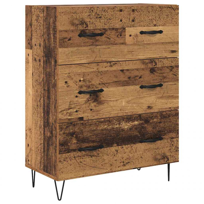 Highboard z szufladą Stare drewno 69,5 x 34 x 180 cm