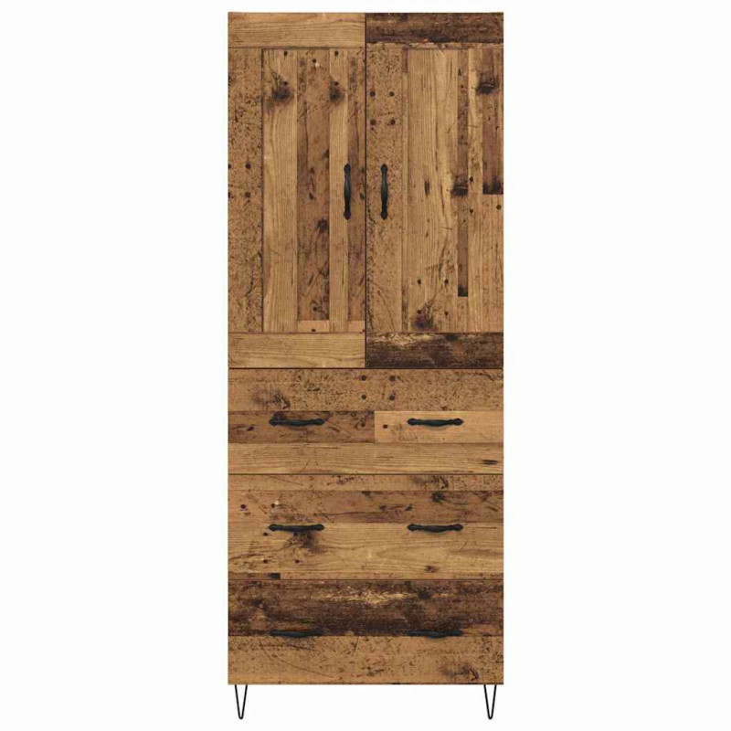 Highboard z szufladą Stare drewno 69,5 x 34 x 180 cm