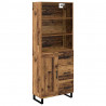 Highboard z szufladą Stare drewno 69,5 x 34 x 180 cm
