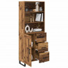 Highboard z szufladą Stare drewno 69,5 x 34 x 180 cm