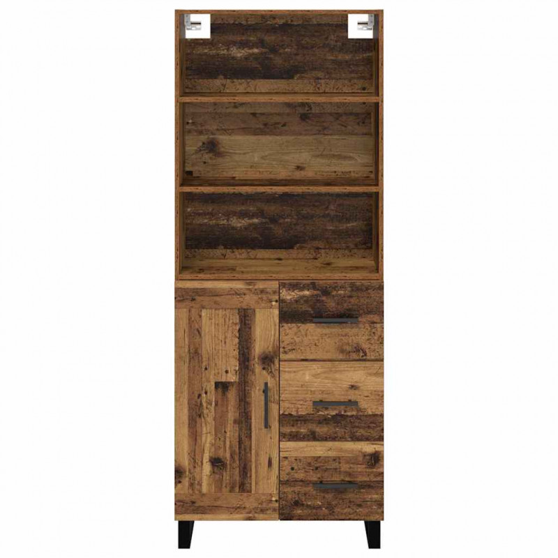Highboard z szufladą Stare drewno 69,5 x 34 x 180 cm