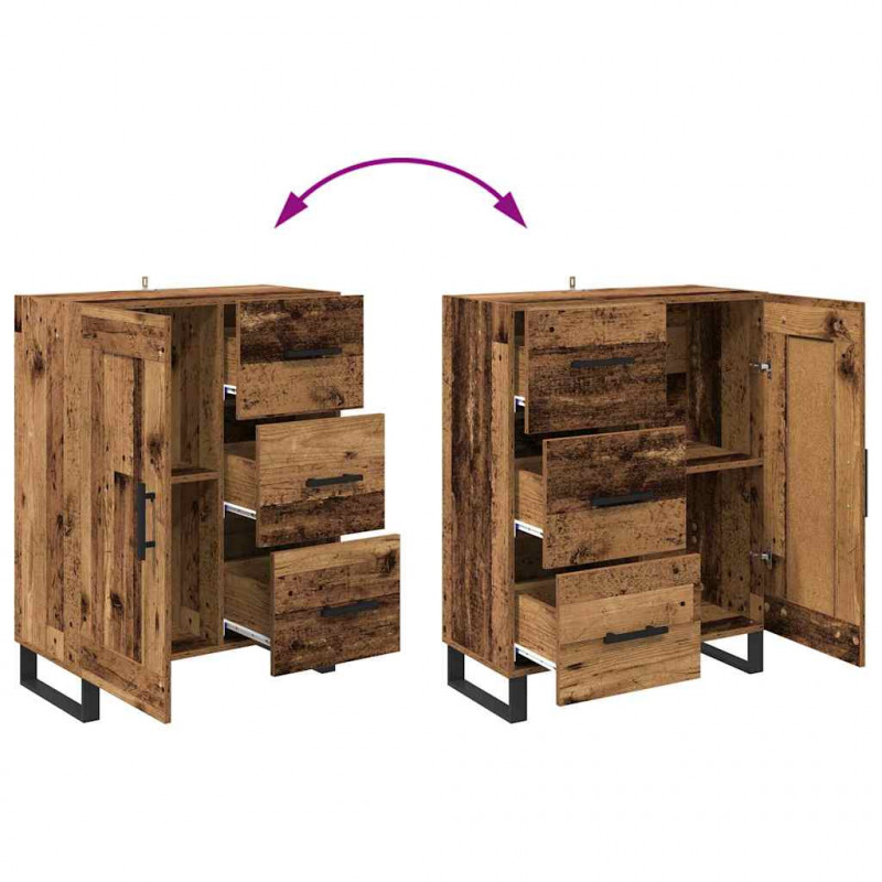 Highboard z szufladą Stare drewno 69,5 x 34 x 180 cm