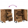 Highboard z szufladą Stare drewno 69,5 x 34 x 180 cm
