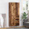 Highboard z szufladą 2 pcs Stare drewno Materiał drewnopochodny