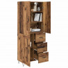 Highboard z szufladą 2 pcs Stare drewno Materiał drewnopochodny