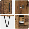Highboard z szufladą 2 pcs Stare drewno Materiał drewnopochodny