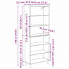 Highboard Stare drewno 69,5 x 32,5 x 180 cm