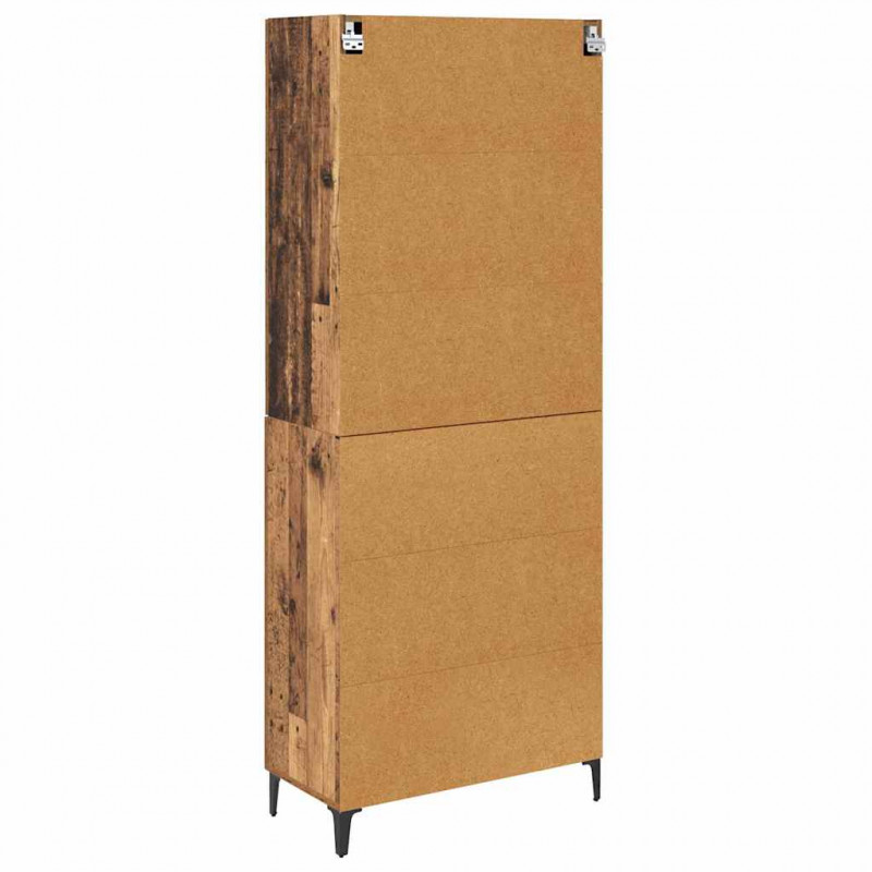Highboard Montowane na ścianie Stare drewno 69,5 x 34 x 180 cm