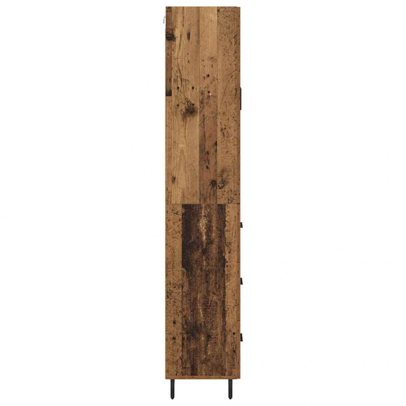 Highboard z szufladą 2 pcs Stare drewno Materiał drewnopochodny
