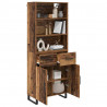 Highboard z szufladą Stare drewno 69,5 x 34 x 180 cm
