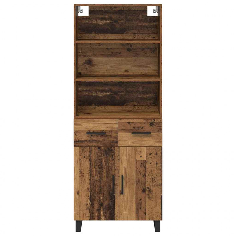 Highboard z szufladą Stare drewno 69,5 x 34 x 180 cm