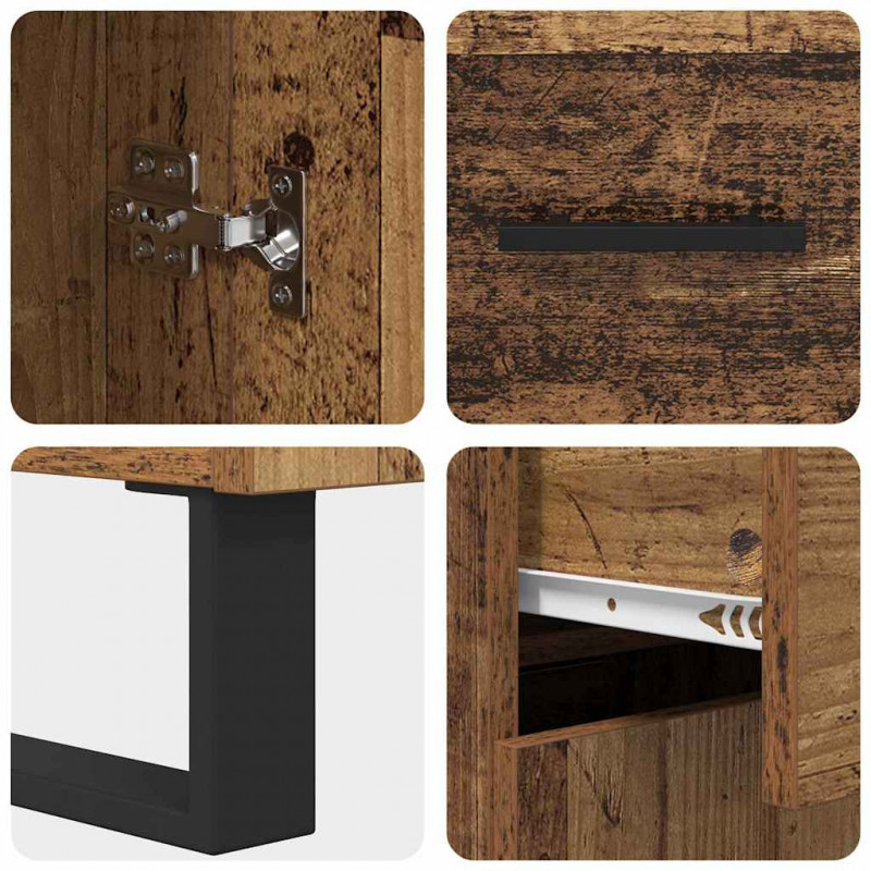 Highboard z szufladą Stare drewno 69,5 x 34 x 180 cm
