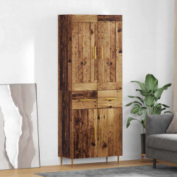 Highboard z szufladą Stare drewno 69,5 x 34 x 180 cm