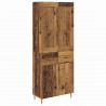 Highboard z szufladą Stare drewno 69,5 x 34 x 180 cm