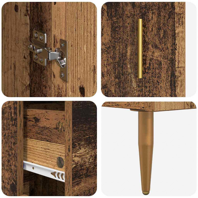 Highboard z szufladą Stare drewno 69,5 x 34 x 180 cm