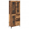 Highboard Montowane na ścianie Stare drewno 69,5 x 34 x 180 cm