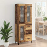 Highboard Montowane na ścianie Stare drewno 69,5 x 34 x 180 cm