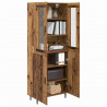 Highboard 2 pcs Stare drewno Materiał drewnopochodny