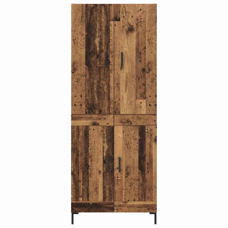 Highboard Montowane na ścianie Stare drewno 69,5 x 34 x 180 cm