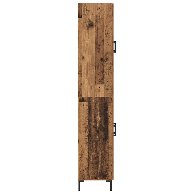 Highboard Montowane na ścianie Stare drewno 69,5 x 34 x 180 cm
