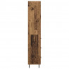 Highboard 2 pcs Stare drewno Drewno inżynieryjne i szkło