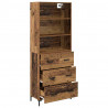 Highboard z szufladą Stare drewno 69,5 x 34 x 180 cm
