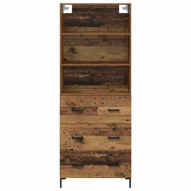 Highboard z szufladą Stare drewno 69,5 x 34 x 180 cm