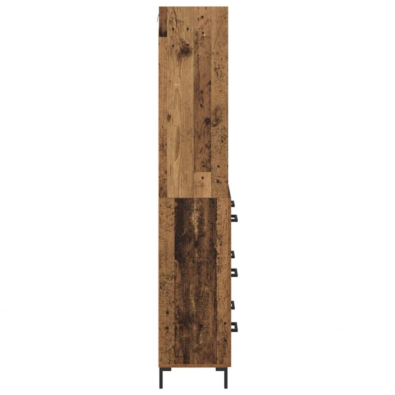 Highboard z szufladą Stare drewno 69,5 x 34 x 180 cm