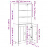 Highboard Stare drewno 69,5 x 34 x 180 cm