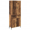 Highboard Montowane na ścianie Stare drewno 69,5 x 34 x 180 cm