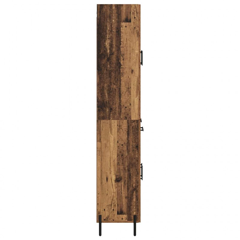 Highboard Montowane na ścianie Stare drewno 69,5 x 34 x 180 cm