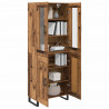 Highboard 2 pcs Stare drewno Materiał drewnopochodny