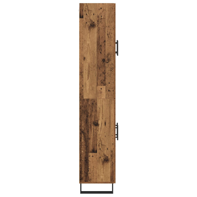Highboard 2 pcs Stare drewno Materiał drewnopochodny