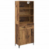 Highboard z szufladą Stare drewno 69,5 x 34 x 180 cm