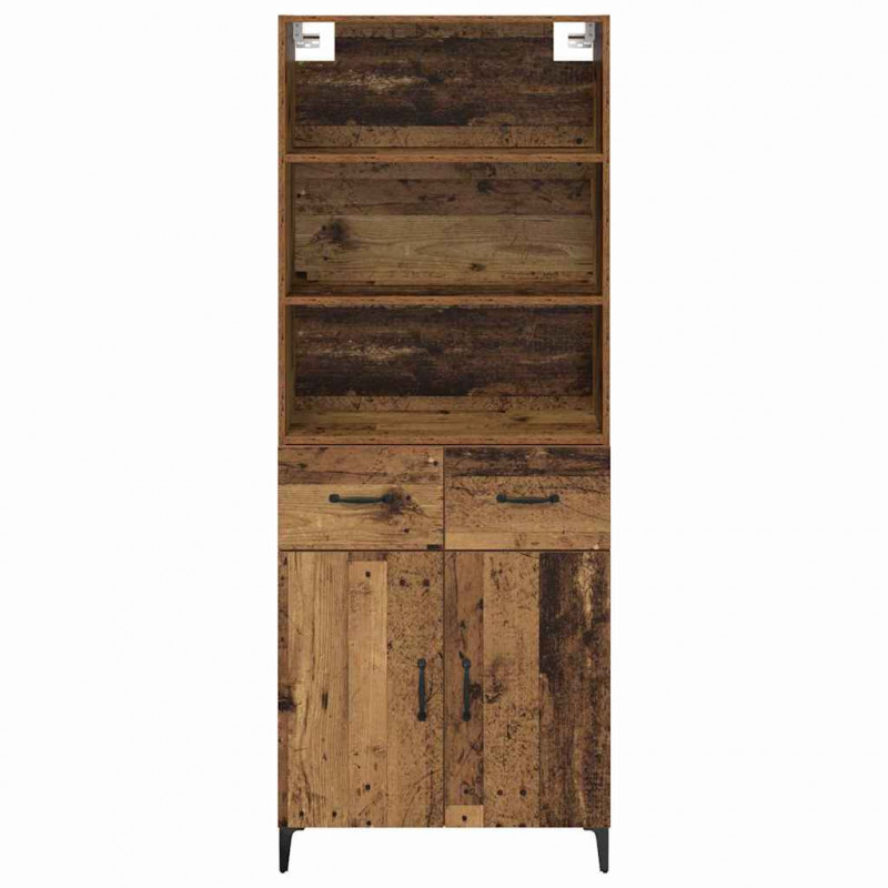 Highboard z szufladą Stare drewno 69,5 x 34 x 180 cm